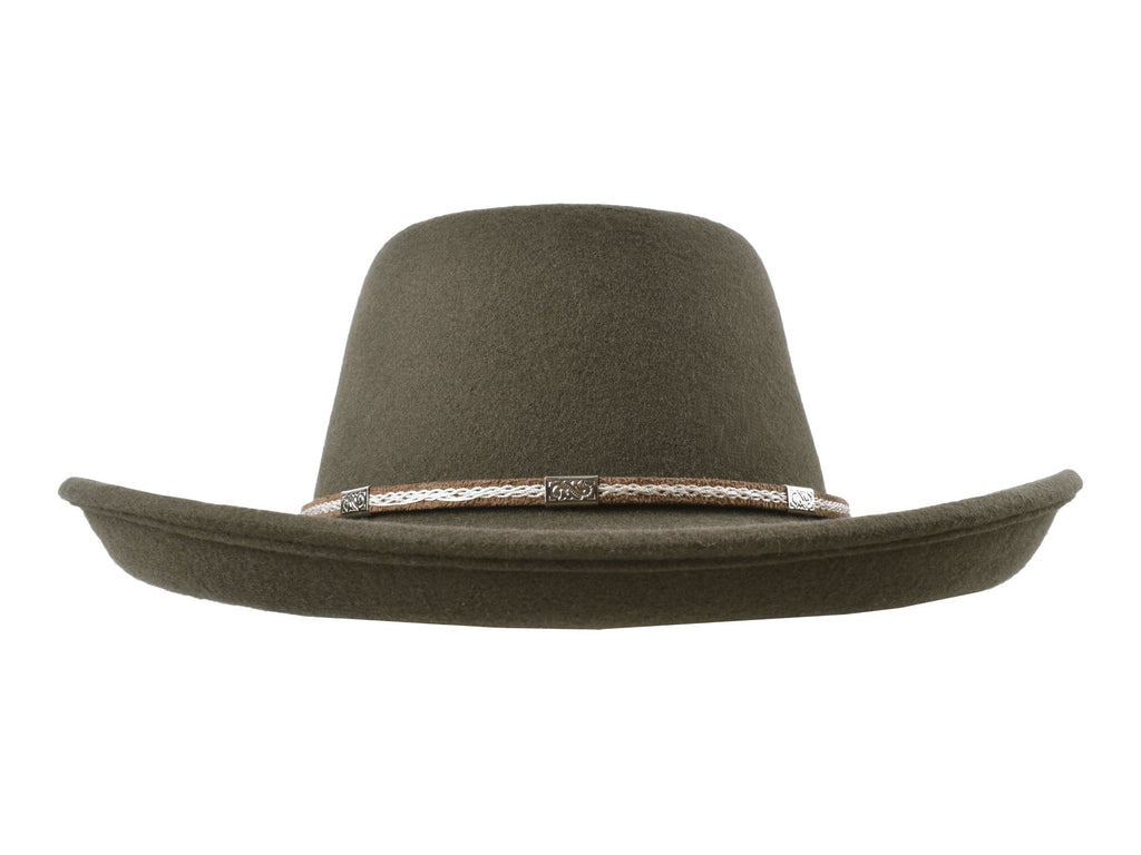 Outdoor Merino wool felt hat Rust