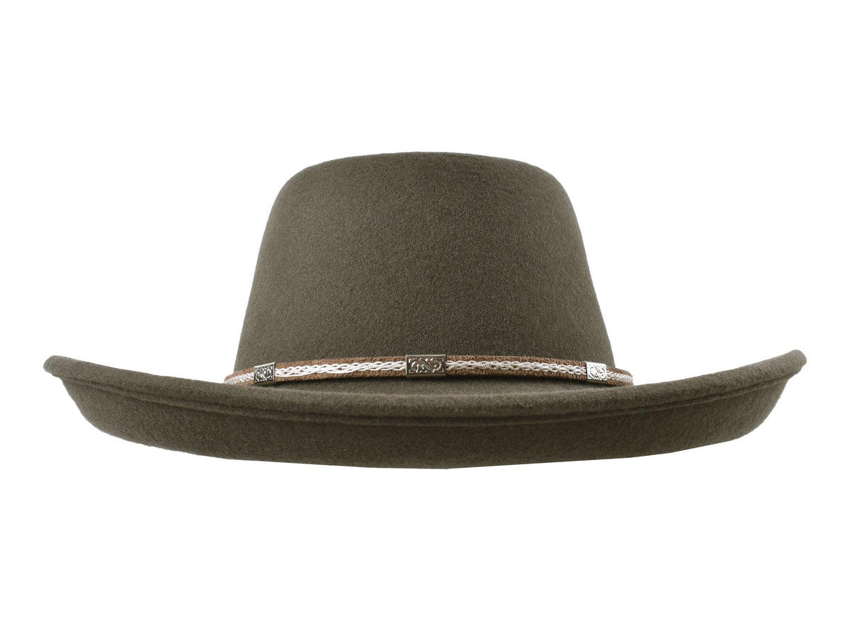 Outdoor Merino wool felt hat Rust